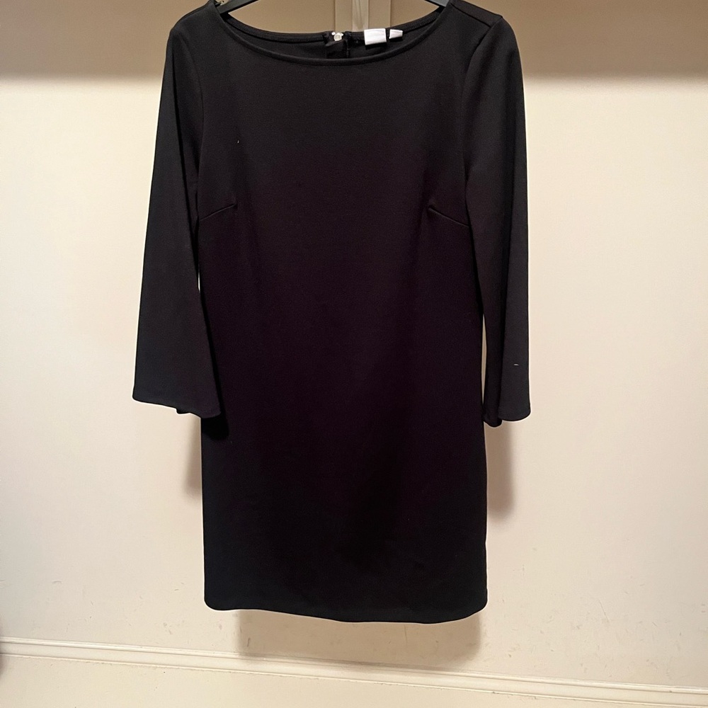 GAP Black Sheath Dress with Bateau Neckline